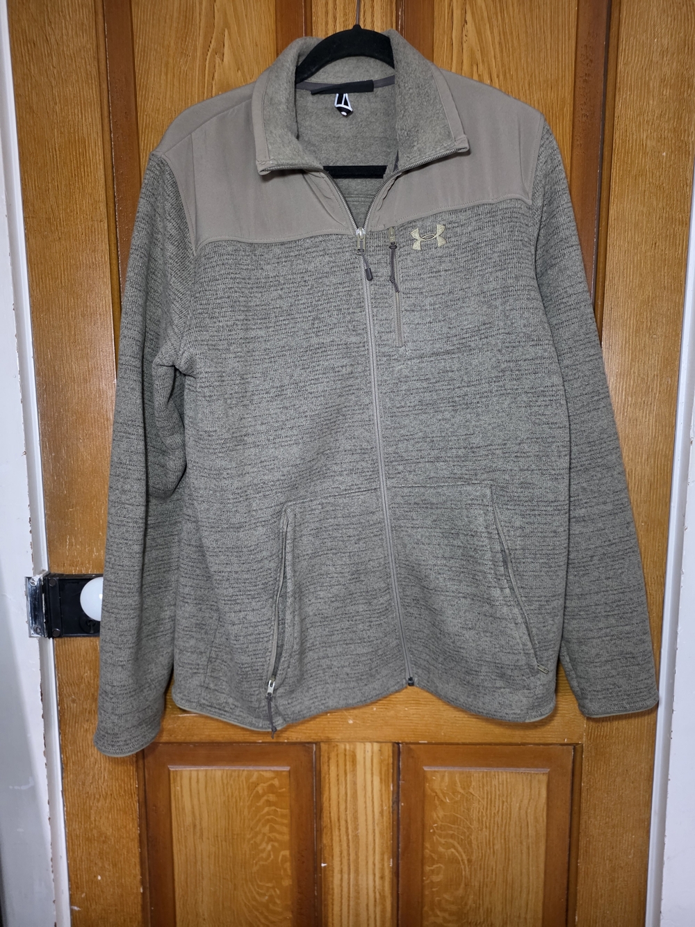 Under Armour Khaki Full-Zip Fleece Jacket